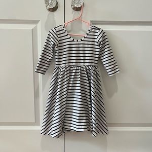 Alice + Ames size 5 black and white stripe ballet dress